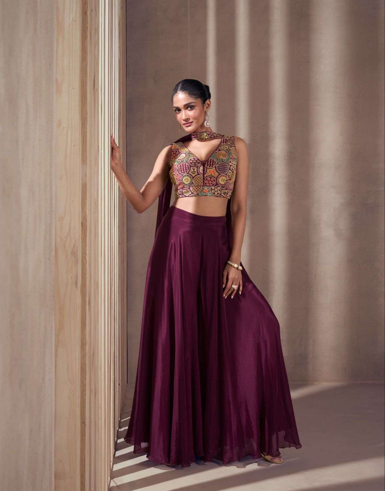 SAYURI DESIGNER NISHA SILK DESIGNER PARTY WEAR DRESS
