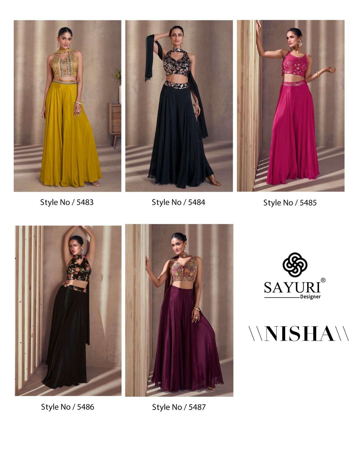 SAYURI DESIGNER NISHA SILK DESIGNER PARTY WEAR DRESS