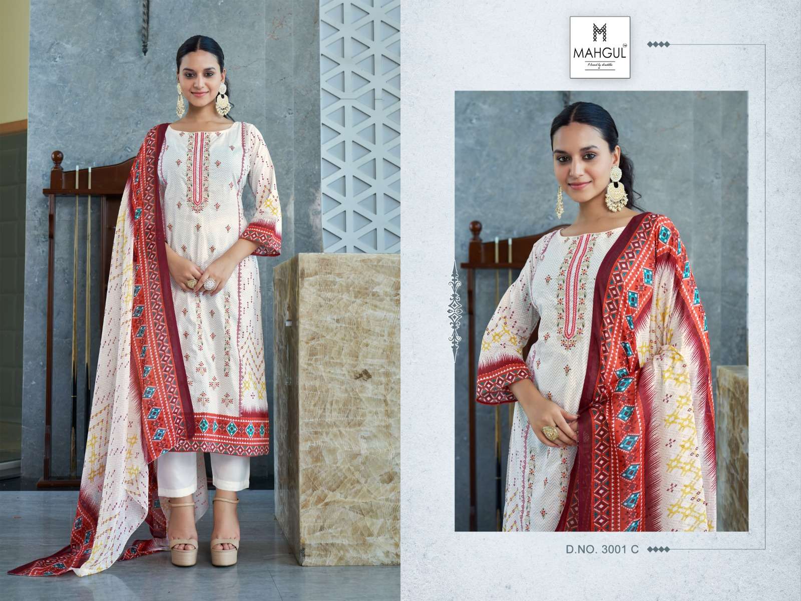 SHARADDHA DESIGNER MAHGUL BIN SAEED VOL 3 LAWN COTTON SUIT