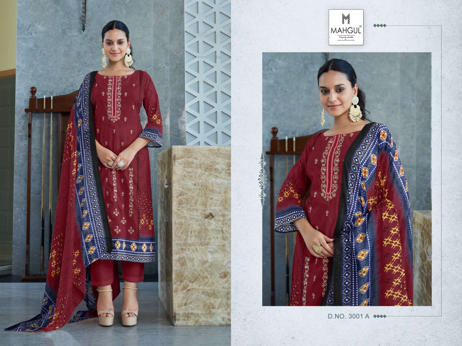 SHARADDHA DESIGNER MAHGUL BIN SAEED VOL 3 LAWN COTTON SUIT