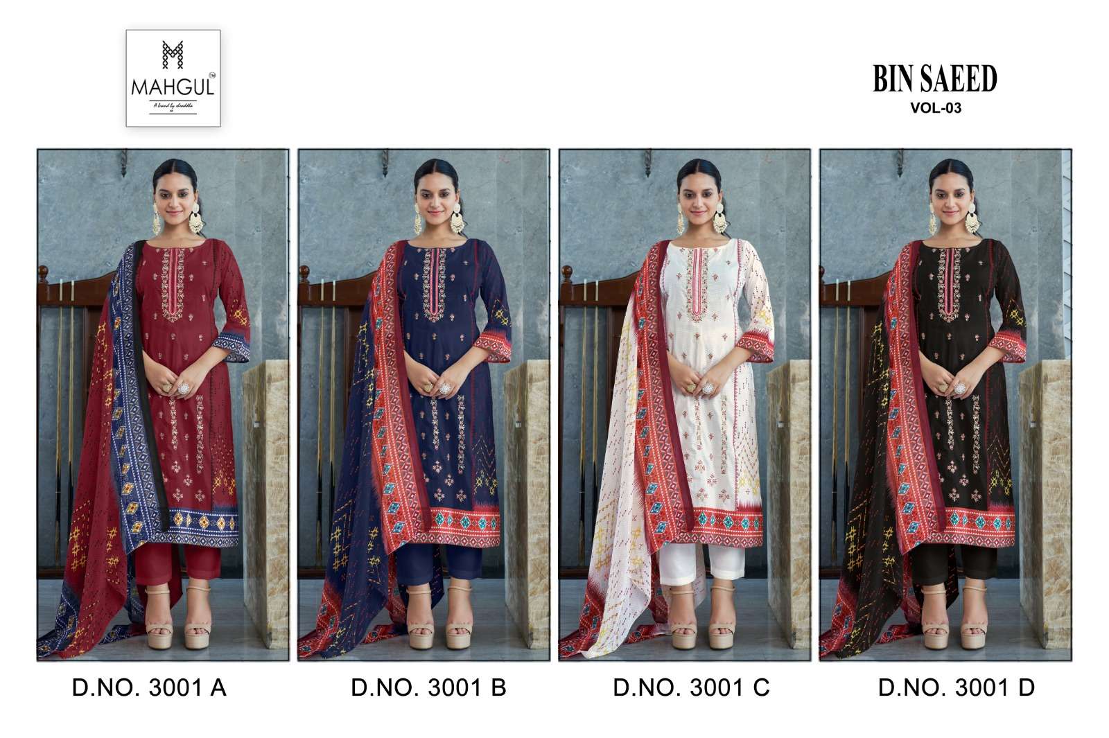 SHARADDHA DESIGNER MAHGUL BIN SAEED VOL 3 LAWN COTTON SUIT
