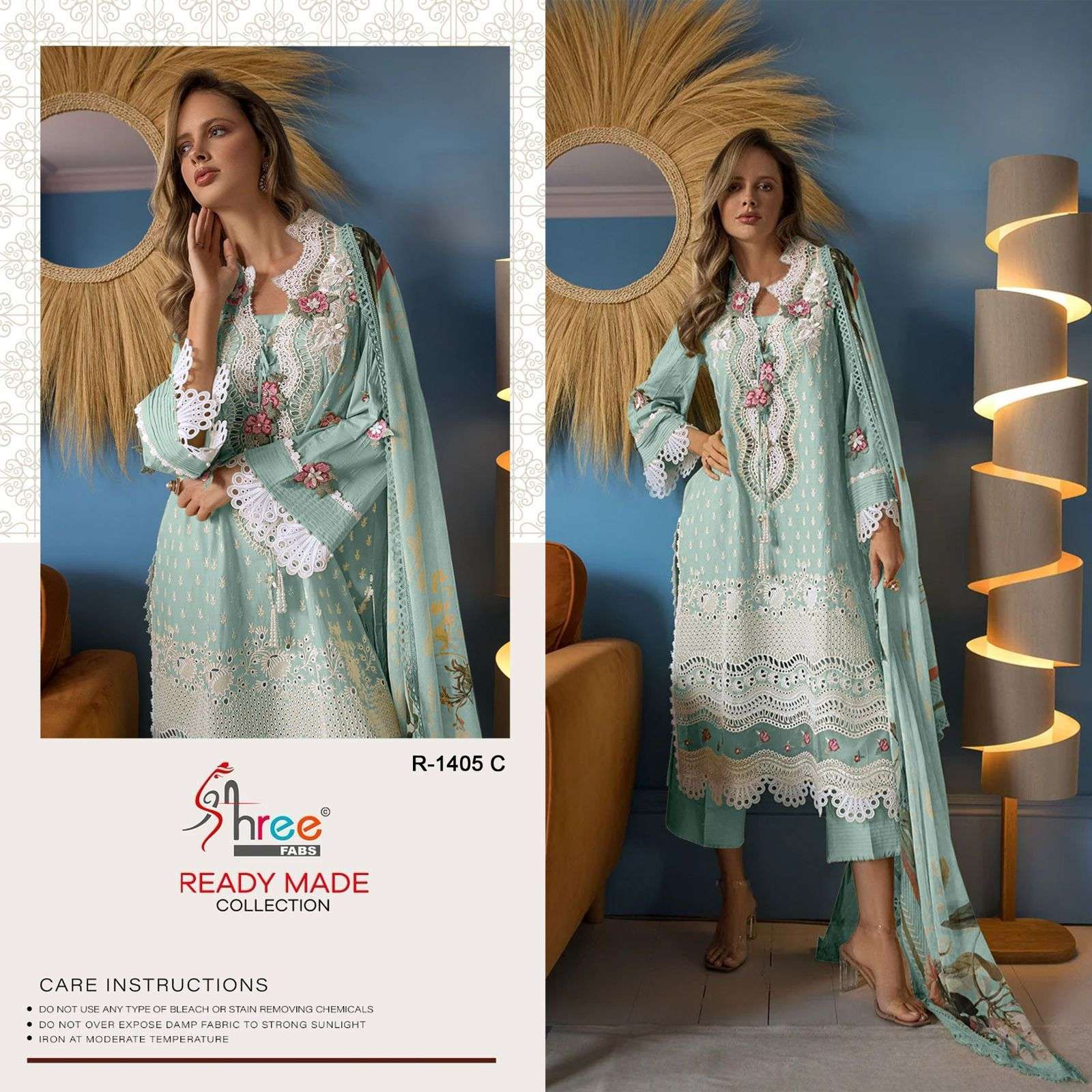 SHREE FABS R 1405 COTTON KASHMIRI EMBROIDERY WORK SUIT