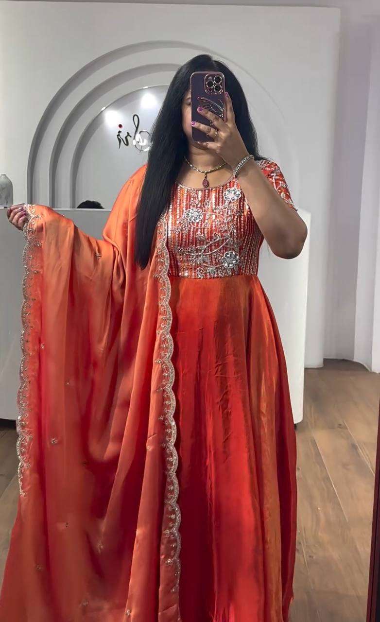 TAPI 141 GOWN DUPATTA
