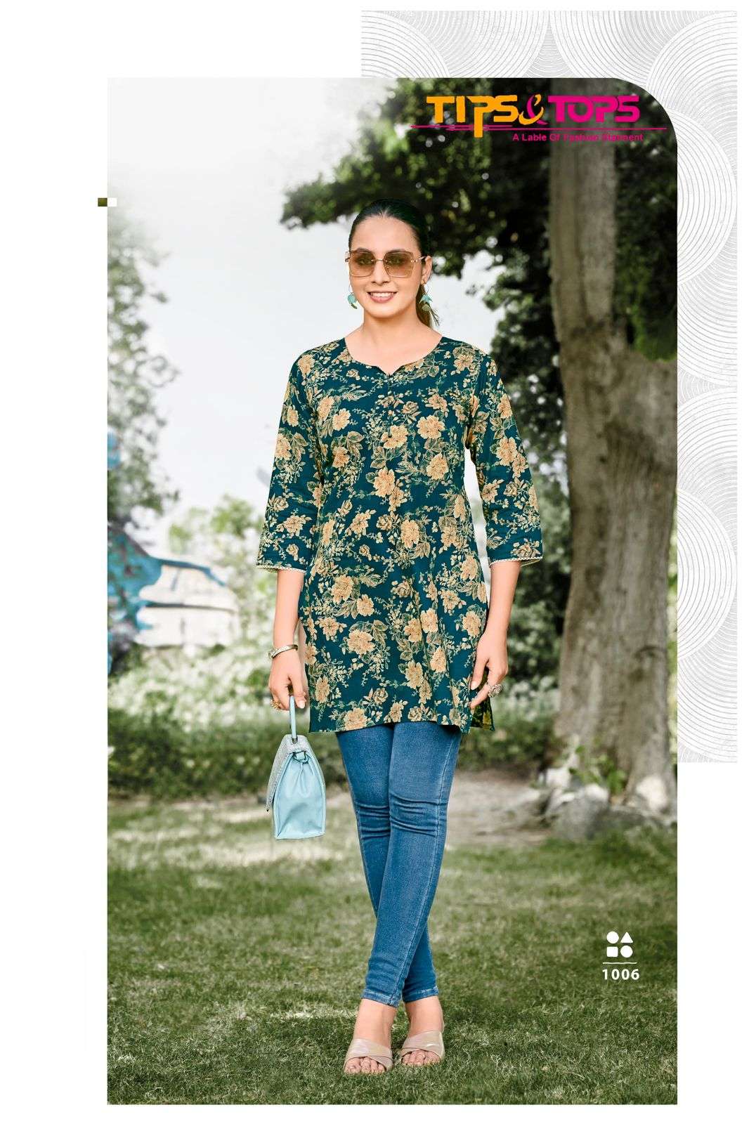 TIPS AND TOPS VICTORIA VOL 3 COTTON PRINTS FANCY SHORT KURTI