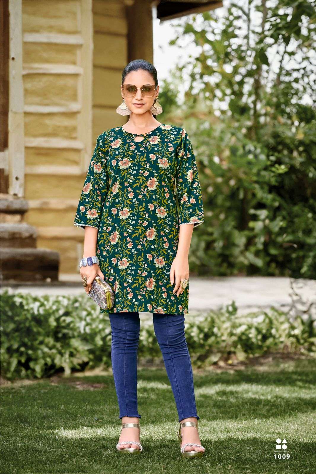 TIPS AND TOPS VICTORIA VOL 3 COTTON PRINTS FANCY SHORT KURTI