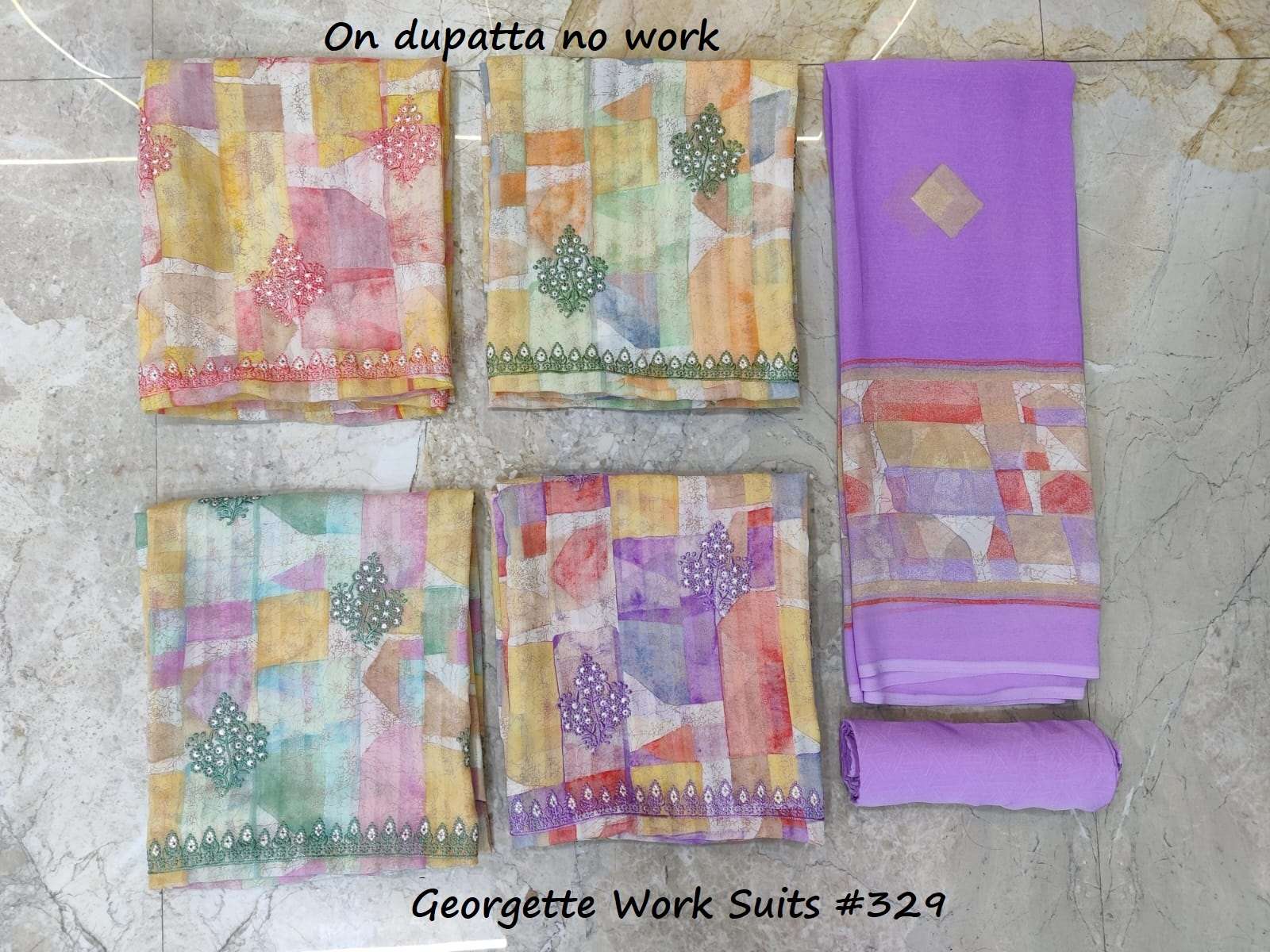VISHWAM FABRICS GEORGETTE WORK SUIT