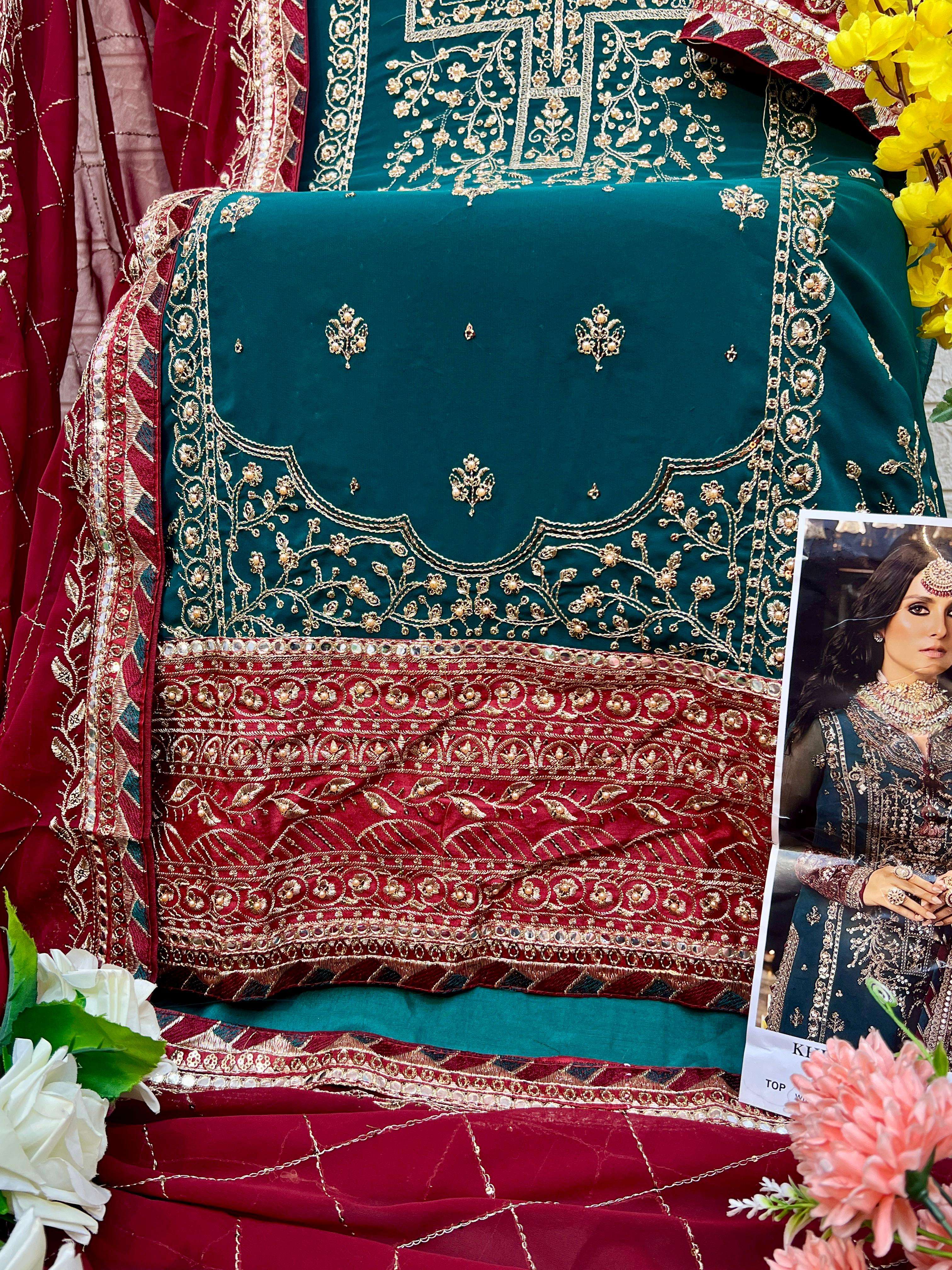 ZAHA KHUSBOO VOL 9 GEORGETTE HEAVY EMBROIDERED SUIT