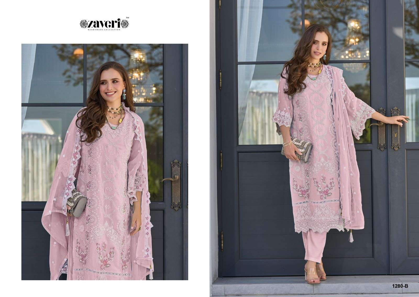 ZAVERI WOMEN BEAUTY FEMINA 2 COLOR EDITION VOL 2 ORGANZA DESIGNER SUIT