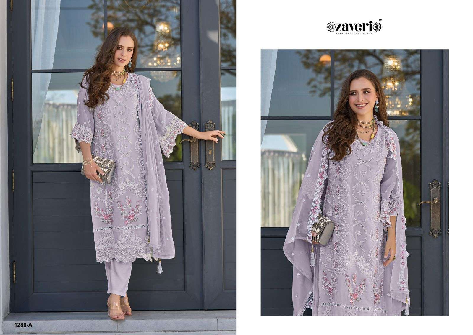 ZAVERI WOMEN BEAUTY FEMINA 2 COLOR EDITION VOL 2 ORGANZA DESIGNER SUIT