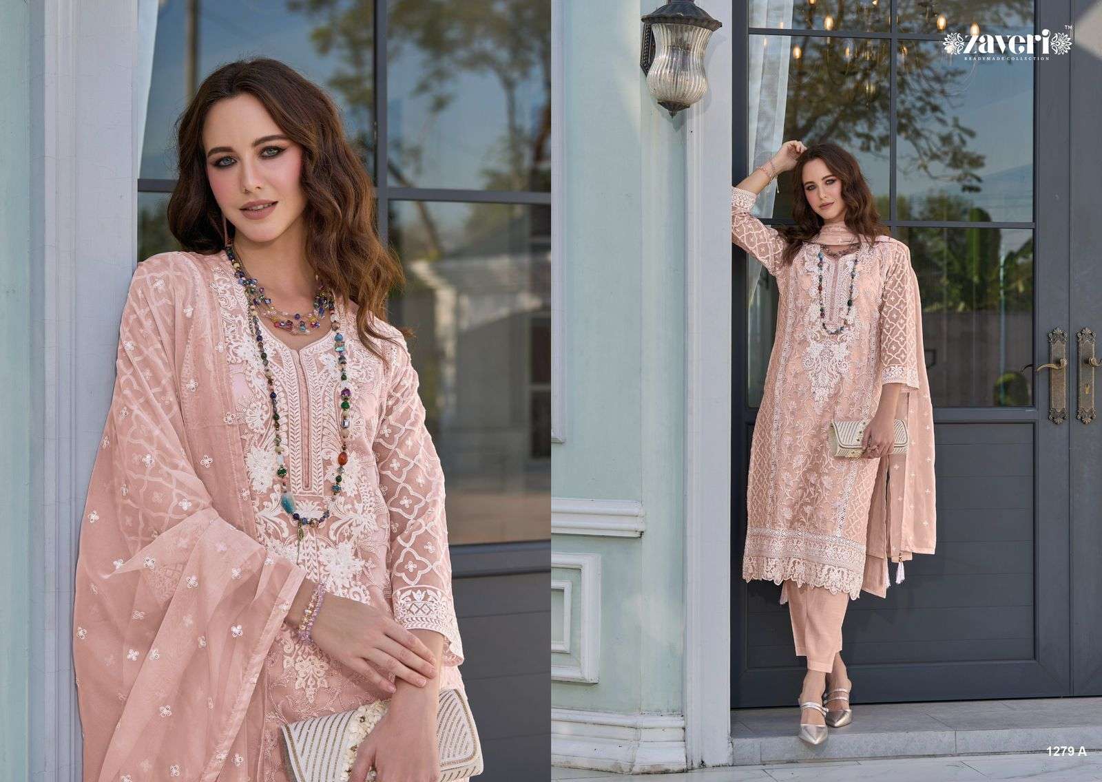 ZAVERI WOMEN BEAUTY FEMINA COLOR EDITION VOL 2 ORGANZA DESIGNER SUIT