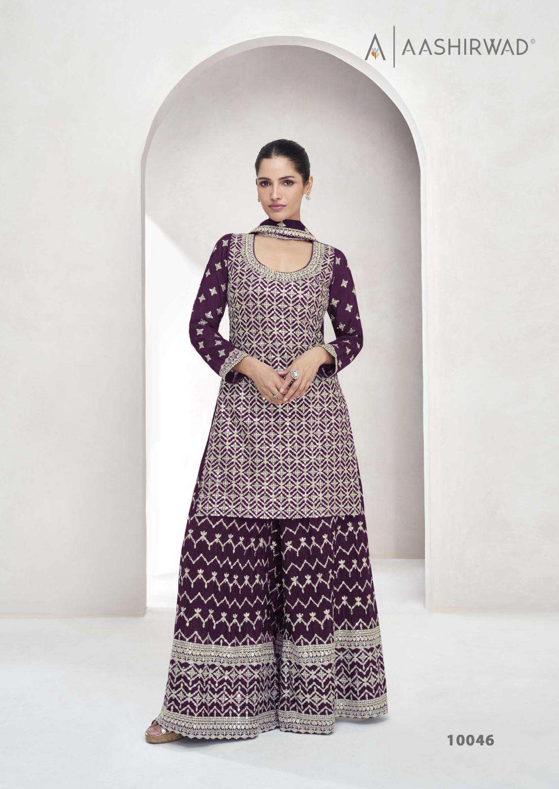AASHIRWAD CREATION SAACHI SILK HEAVY DESIGNR PARTY WEAR SUIT