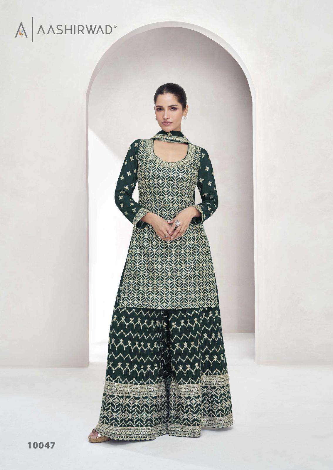 AASHIRWAD CREATION SAACHI SILK HEAVY DESIGNR PARTY WEAR SUIT