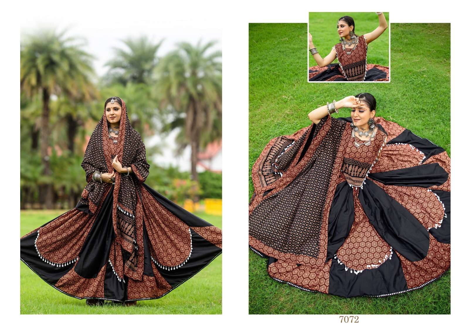 AAWIYA RAJWADI VOL 10 COTTON DESIGNER NAVRATRI WEAR CHANIYA CHOLI
