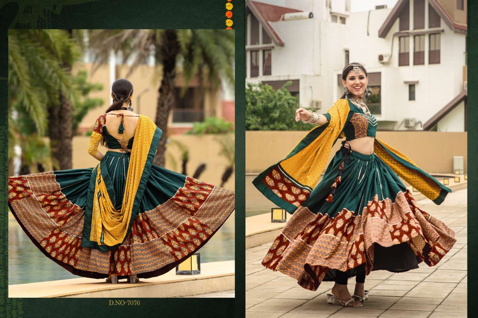 AAWIYA RAJWADI VOL 10 COTTON DESIGNER NAVRATRI WEAR CHANIYA CHOLI