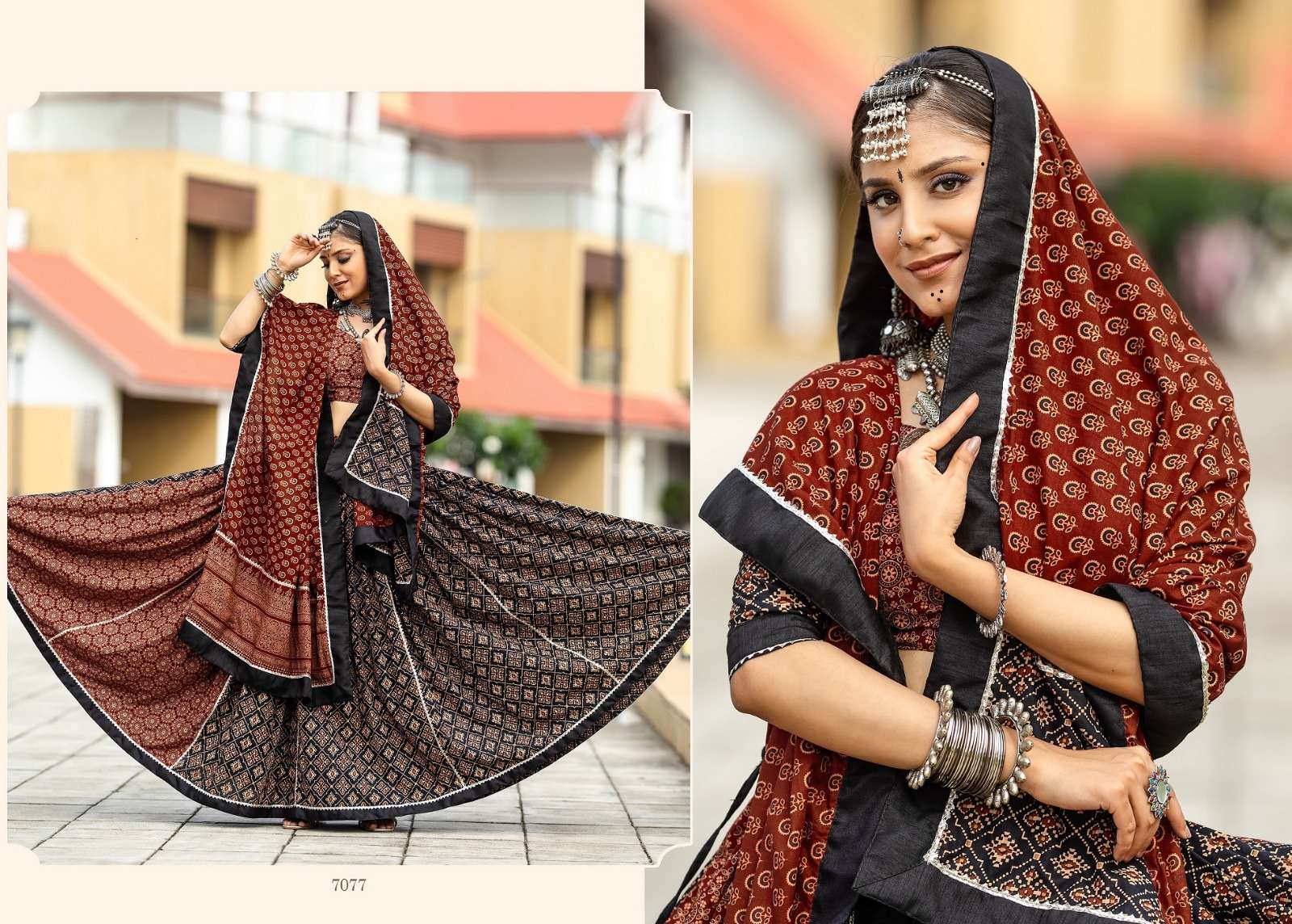 AAWIYA RAJWADI VOL 10 COTTON DESIGNER NAVRATRI WEAR CHANIYA CHOLI