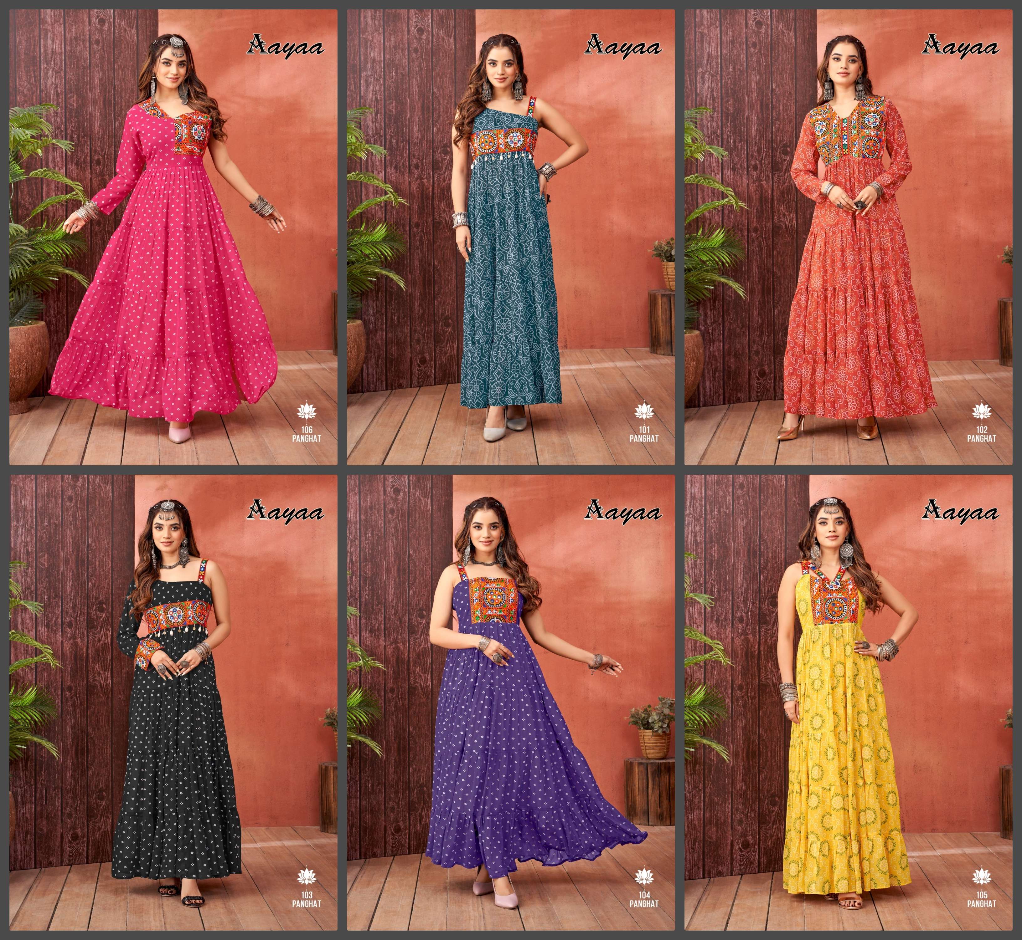 AAYAA PANGHAT VOL 1 FANCY DESIGNER NAVRATRI WEAR GOWN 