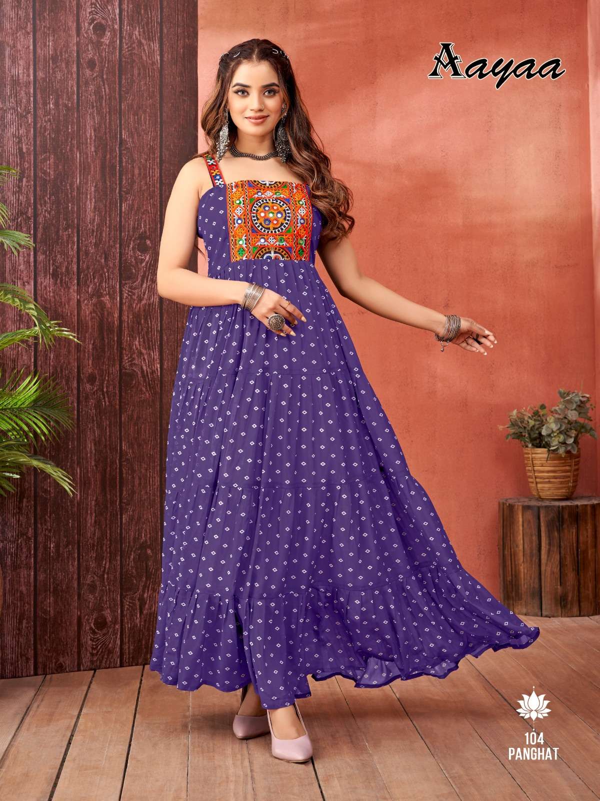 AAYAA PANGHAT VOL 1 FANCY DESIGNER NAVRATRI WEAR GOWN 