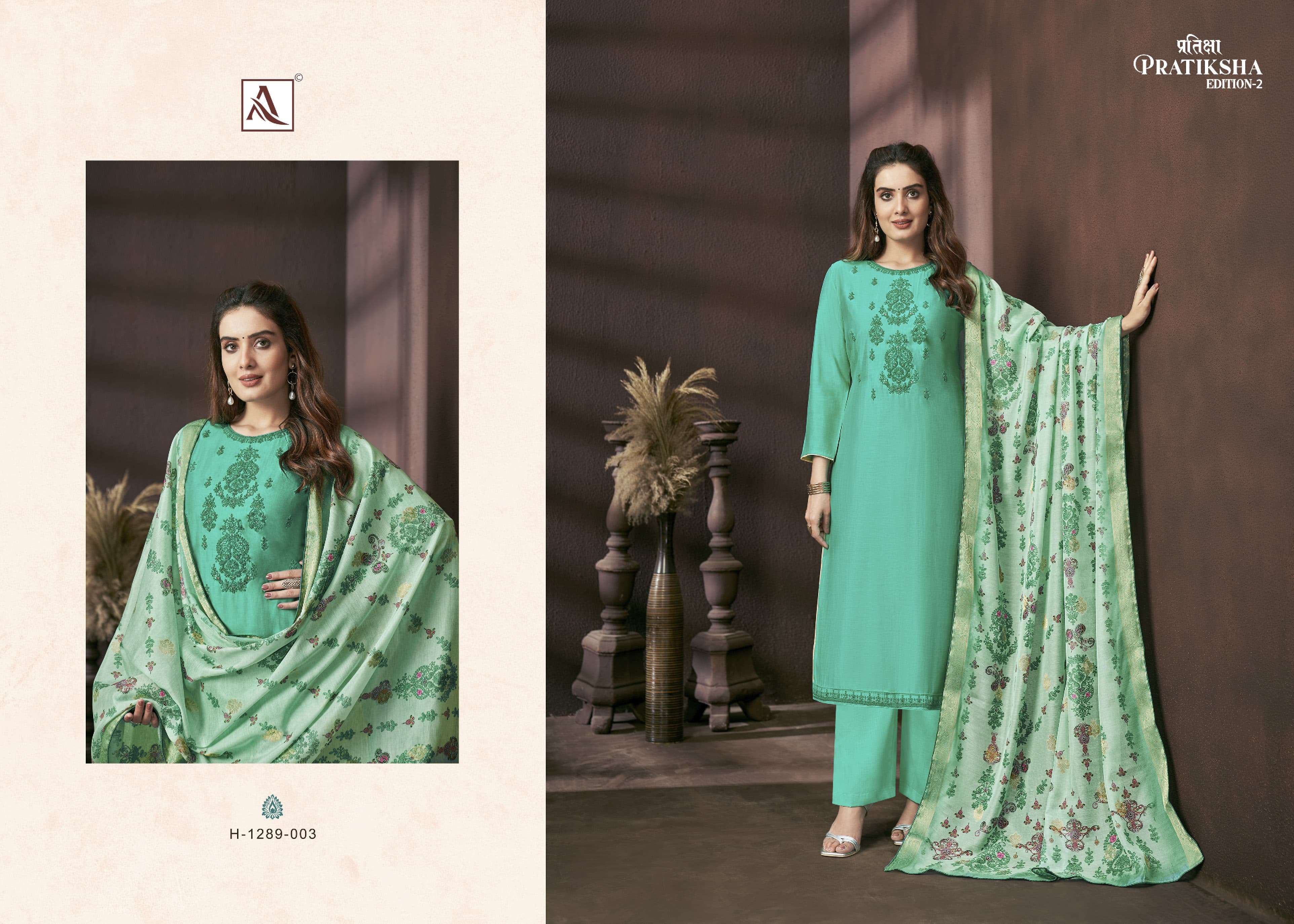 ALOK SUITS PRATIKSHA EDITION VOL 2 VISCOSE FANCY WORK SUIT