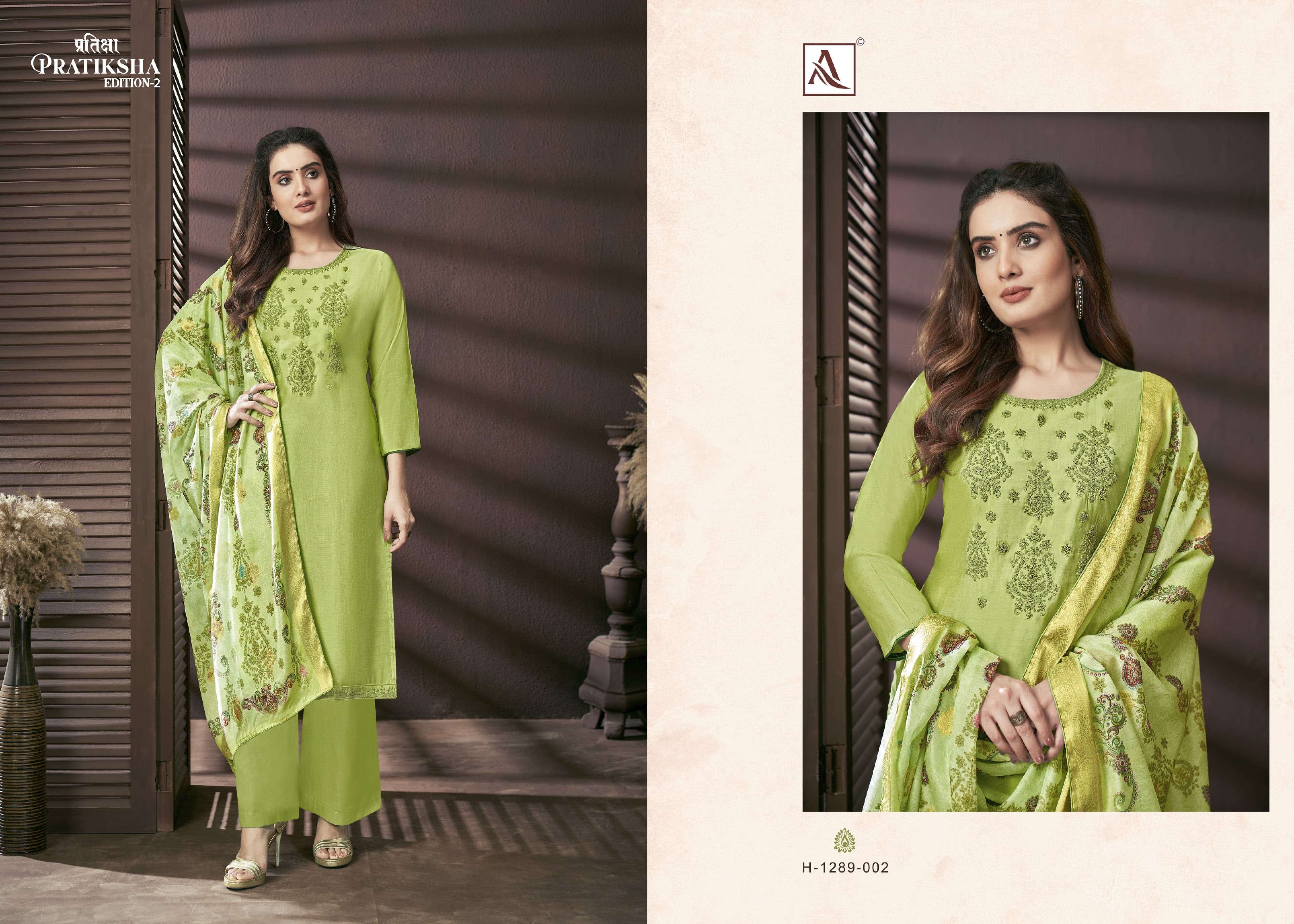 ALOK SUITS PRATIKSHA EDITION VOL 2 VISCOSE FANCY WORK SUIT