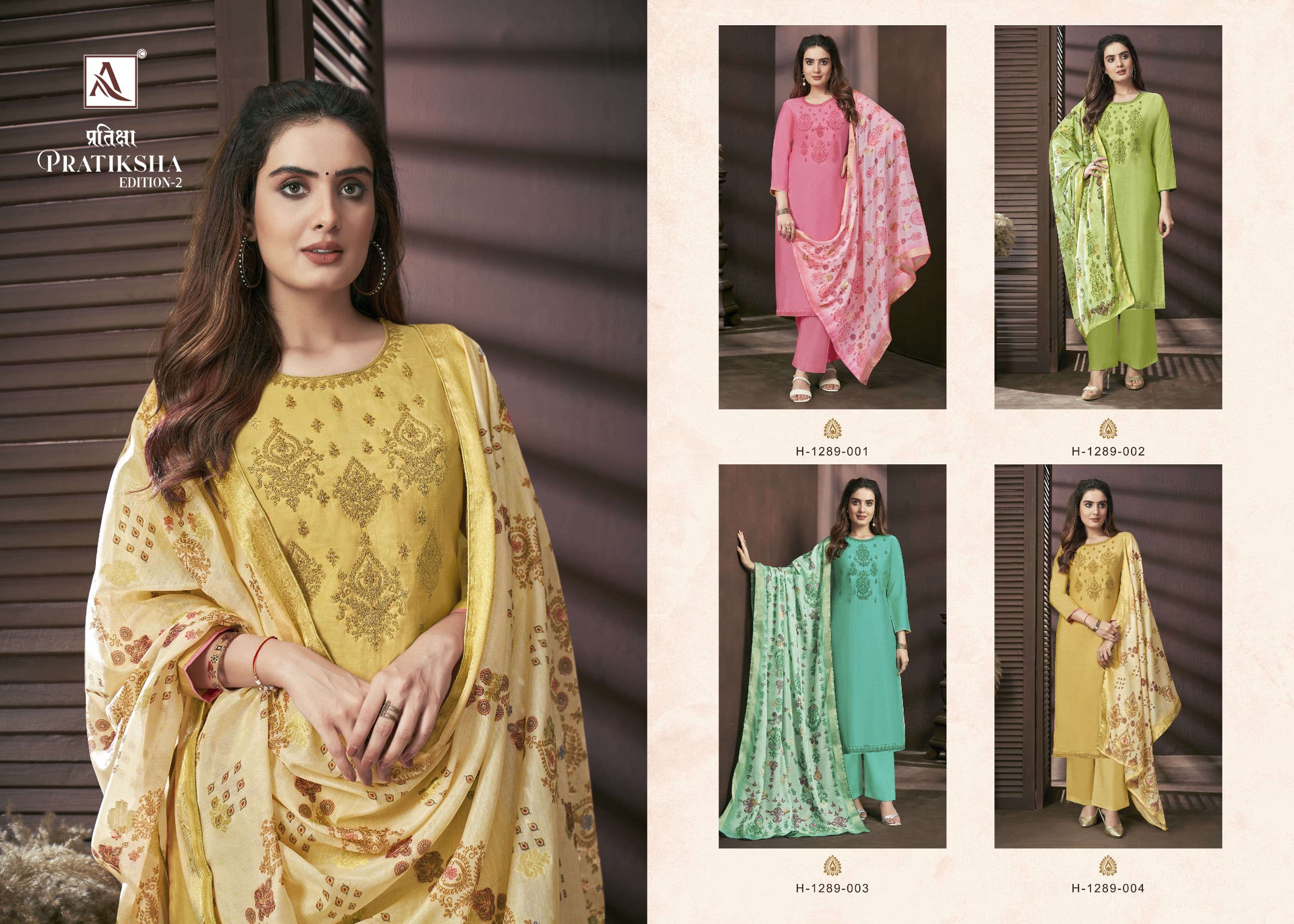 ALOK SUITS PRATIKSHA EDITION VOL 2 VISCOSE FANCY WORK SUIT