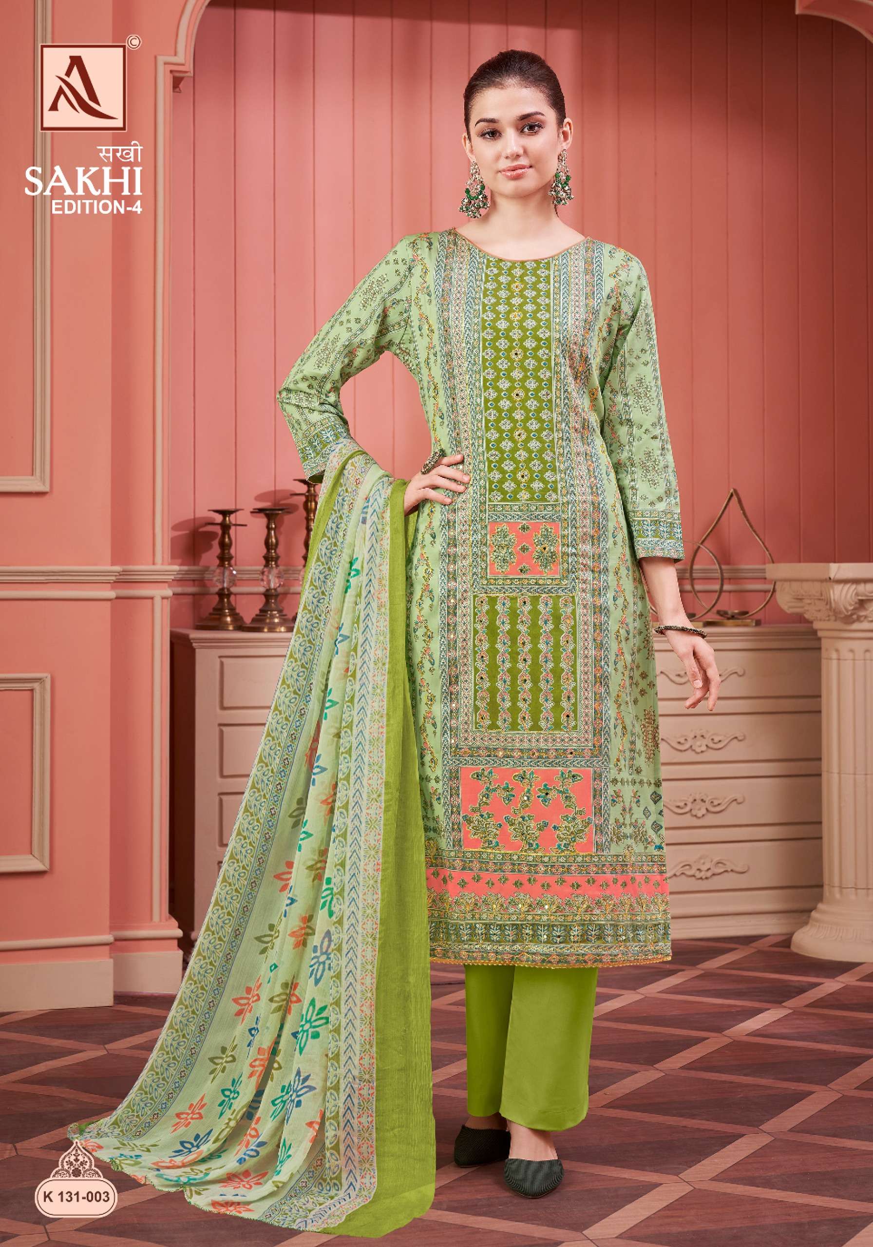 ALOK SUITS SAKHI EDITION 4 JAM COTTON HAND WORK SUIT