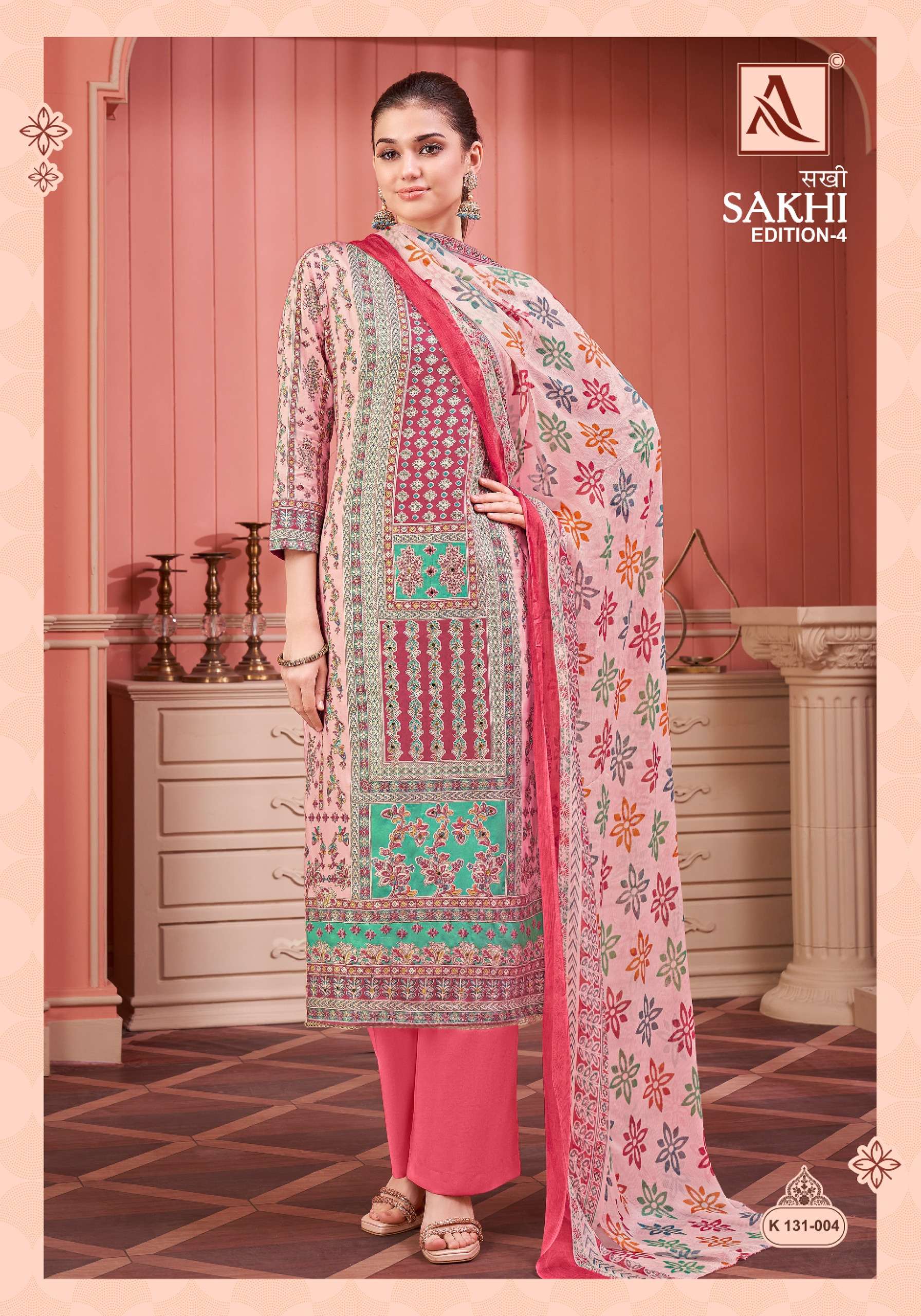 ALOK SUITS SAKHI EDITION 4 JAM COTTON HAND WORK SUIT