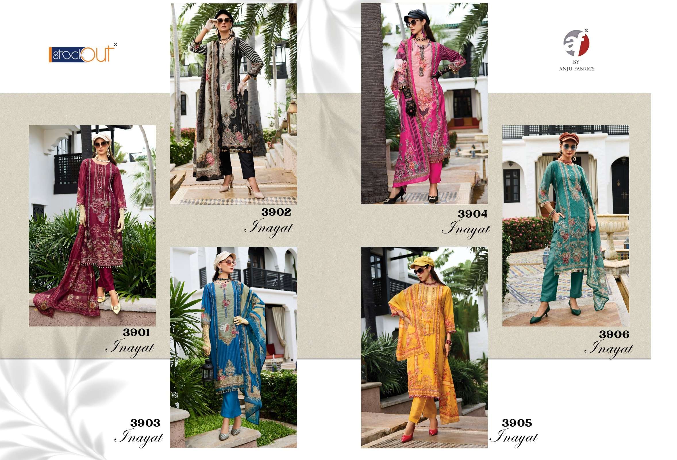ANJU FABRICS INAYAT FANCY DESIGNER LADIES SUIT