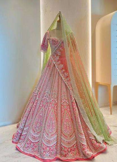 BD 1640 GEORGETTE HEAVY DESIGNER LEHENGA CHOLI