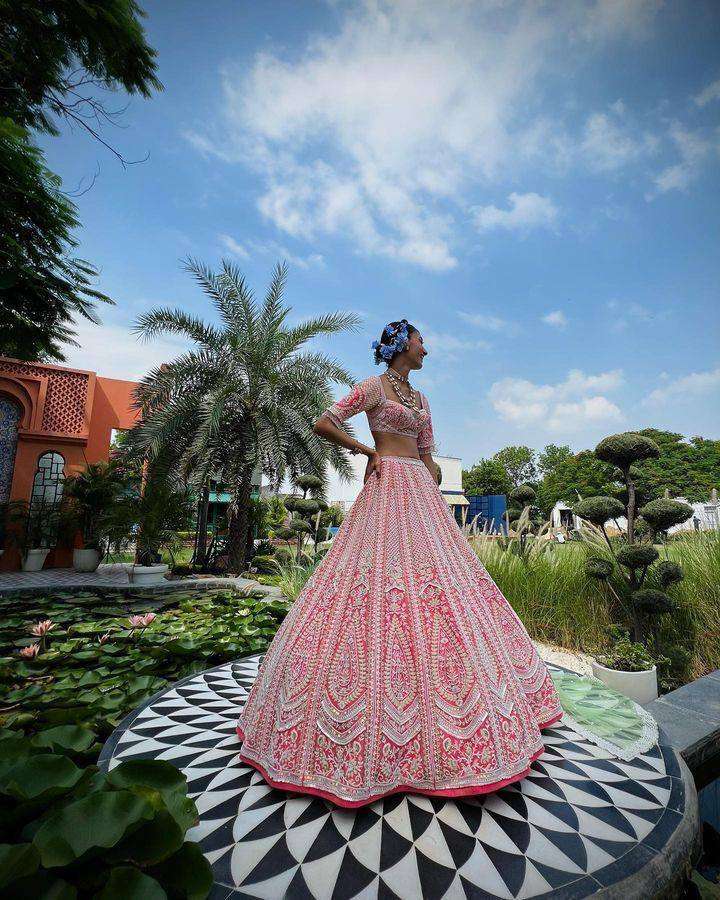 BD 1640 GEORGETTE HEAVY DESIGNER LEHENGA CHOLI