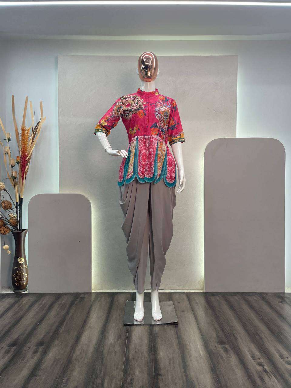 BE 272 KURTI DHOTI
