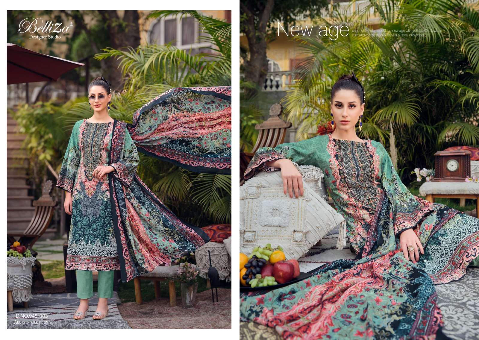 BELLIZA DESIGNER STUDIO NAIRA VOL 64 COTTON DIGITAL PRINT SUIT