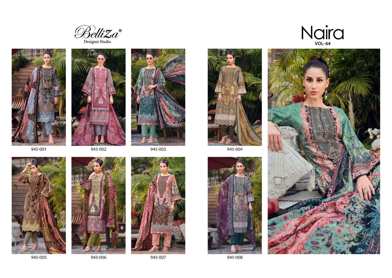 BELLIZA DESIGNER STUDIO NAIRA VOL 64 COTTON DIGITAL PRINT SUIT