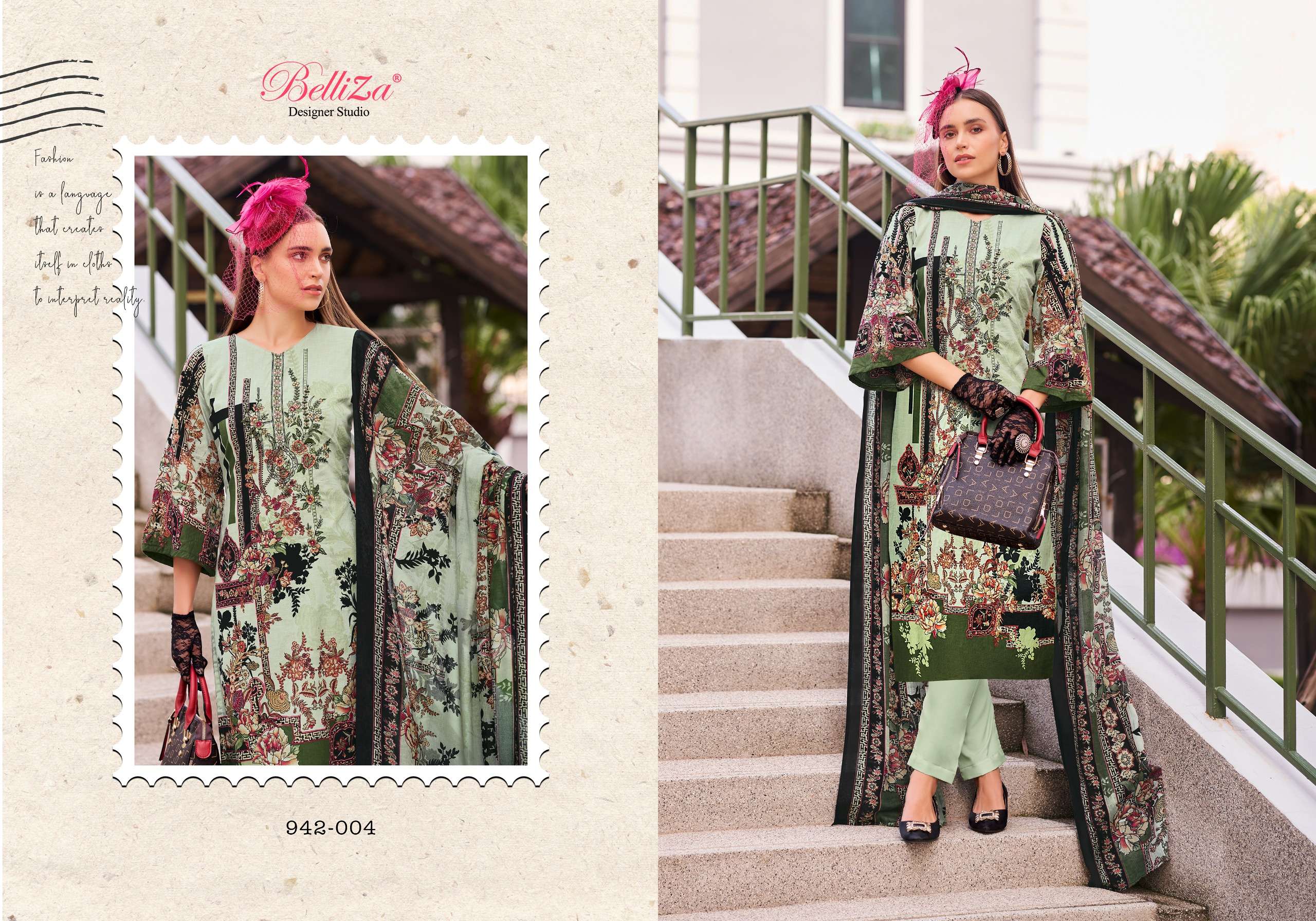 BELLIZA DESIGNER STUDIO NAIRA VOL 65 COTTON DIGITAL PRINT SUIT