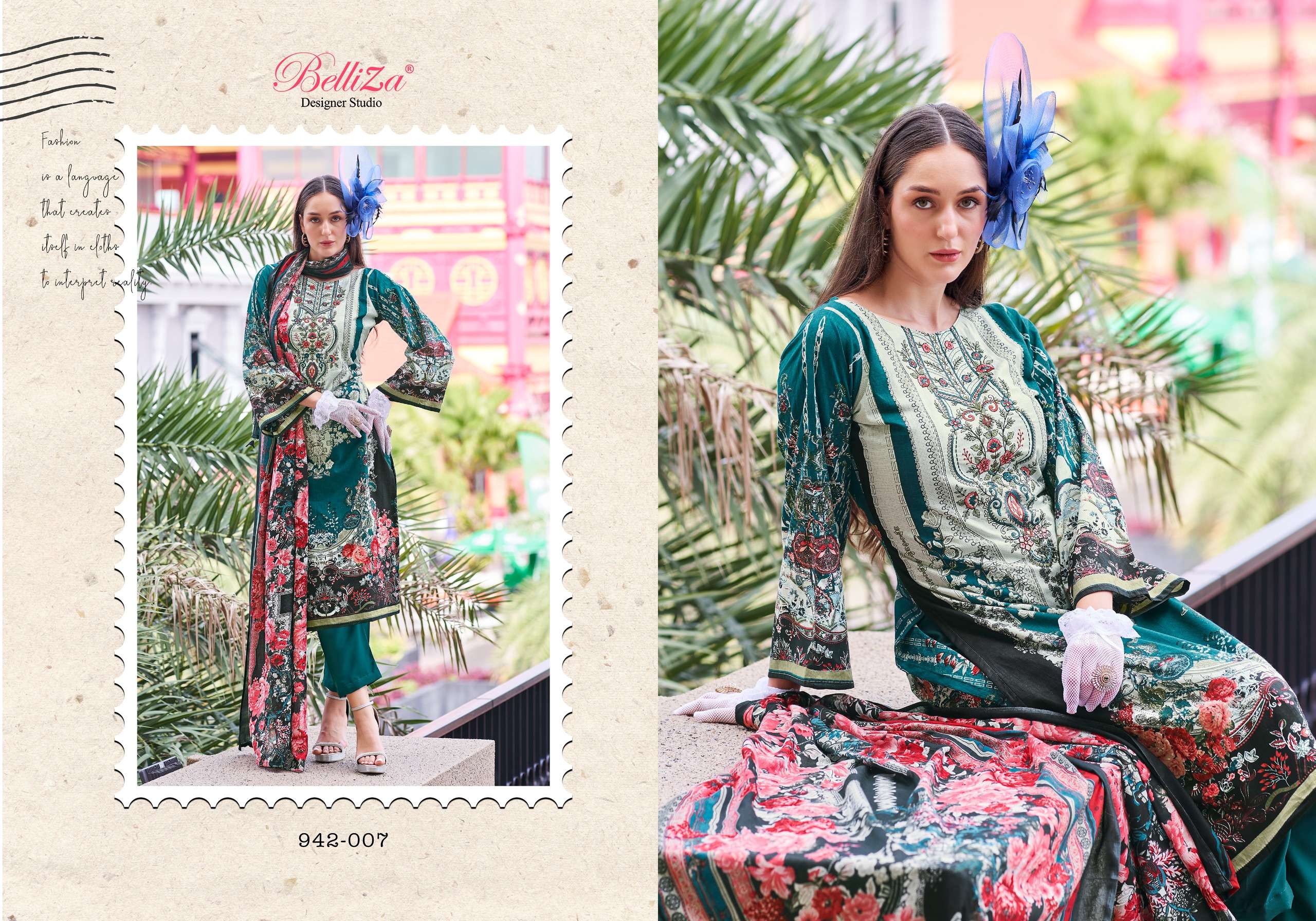 BELLIZA DESIGNER STUDIO NAIRA VOL 65 COTTON DIGITAL PRINT SUIT