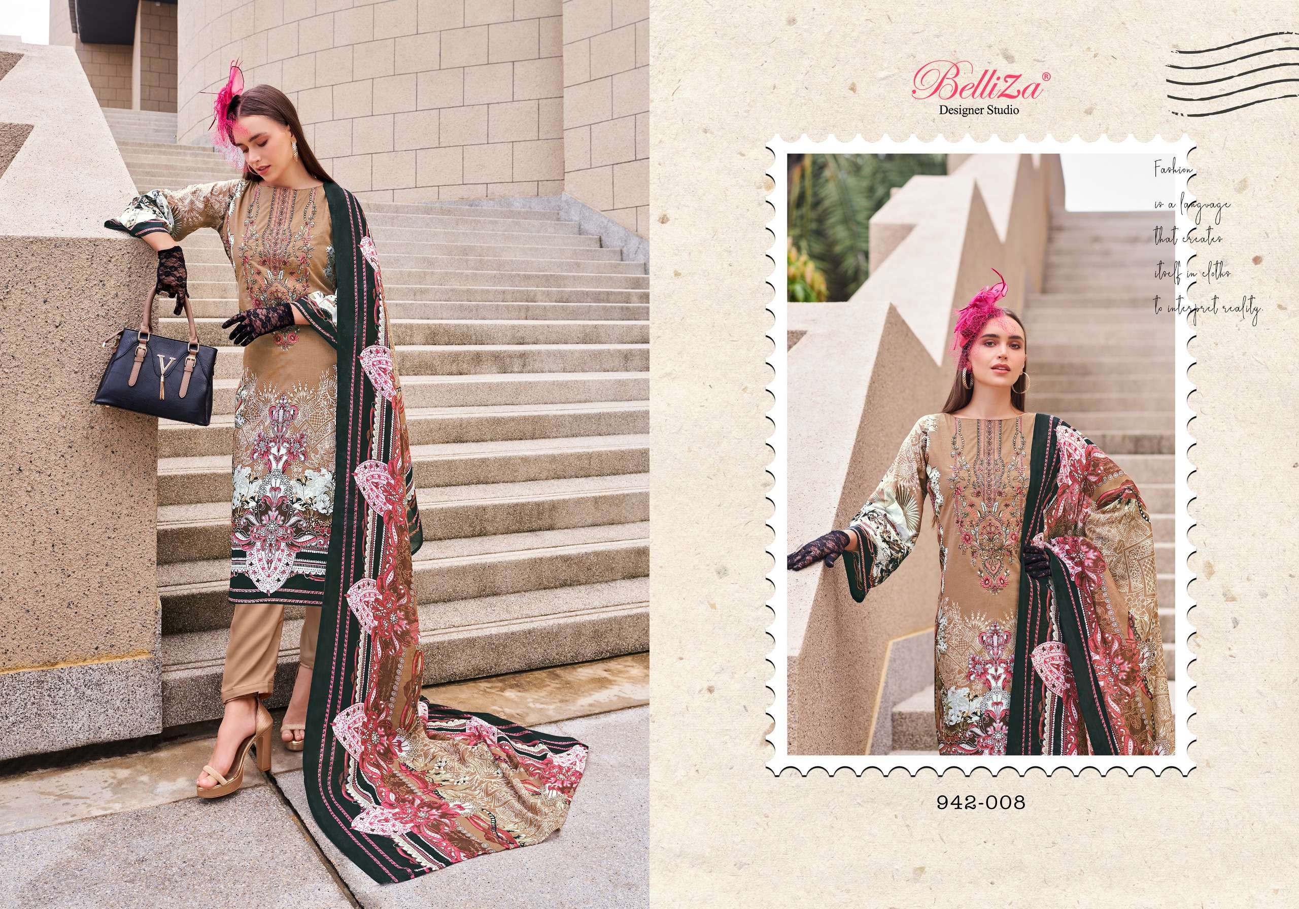 BELLIZA DESIGNER STUDIO NAIRA VOL 65 COTTON DIGITAL PRINT SUIT