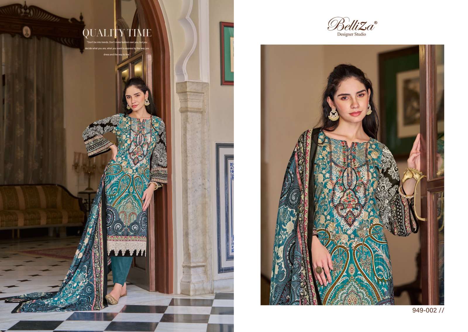 BELLIZA DESIGNER STUDIO NAIRA VOL 67 COTTON DIGITAL PRINT SUIT