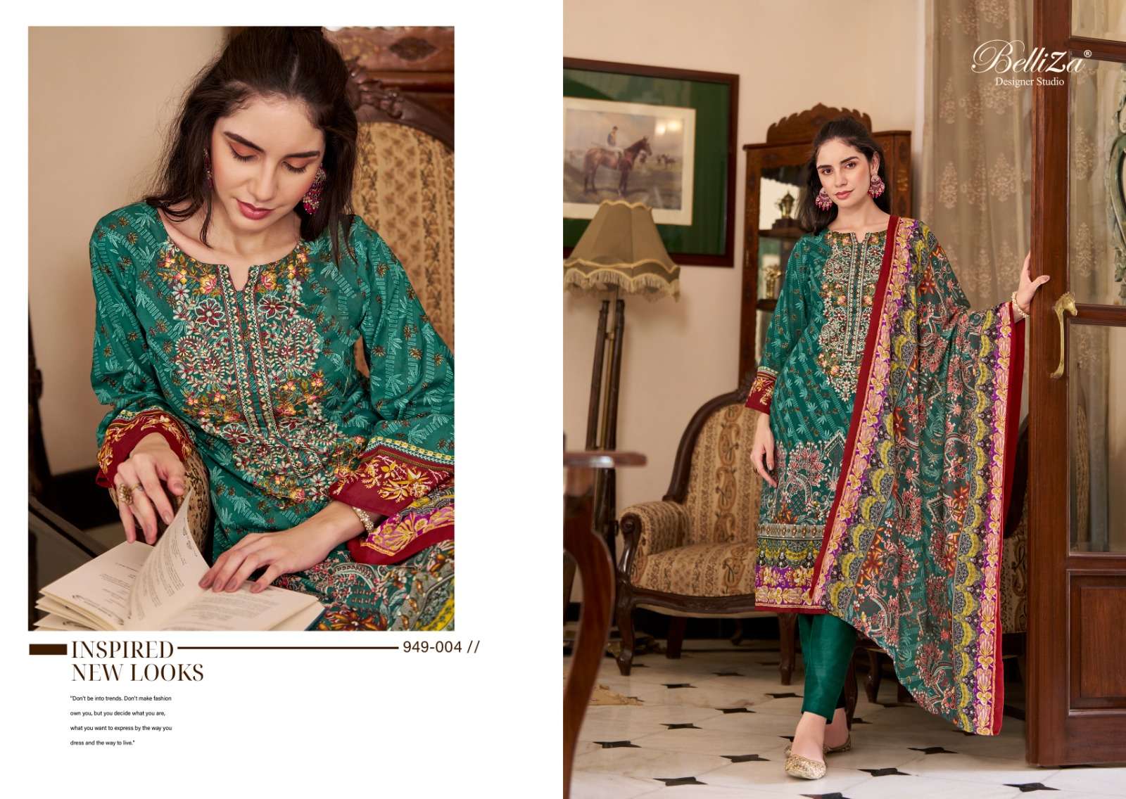 BELLIZA DESIGNER STUDIO NAIRA VOL 67 COTTON DIGITAL PRINT SUIT