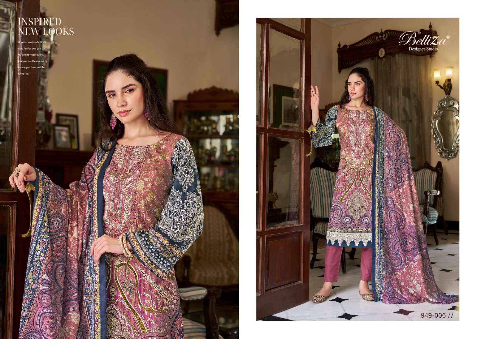 BELLIZA DESIGNER STUDIO NAIRA VOL 67 COTTON DIGITAL PRINT SUIT