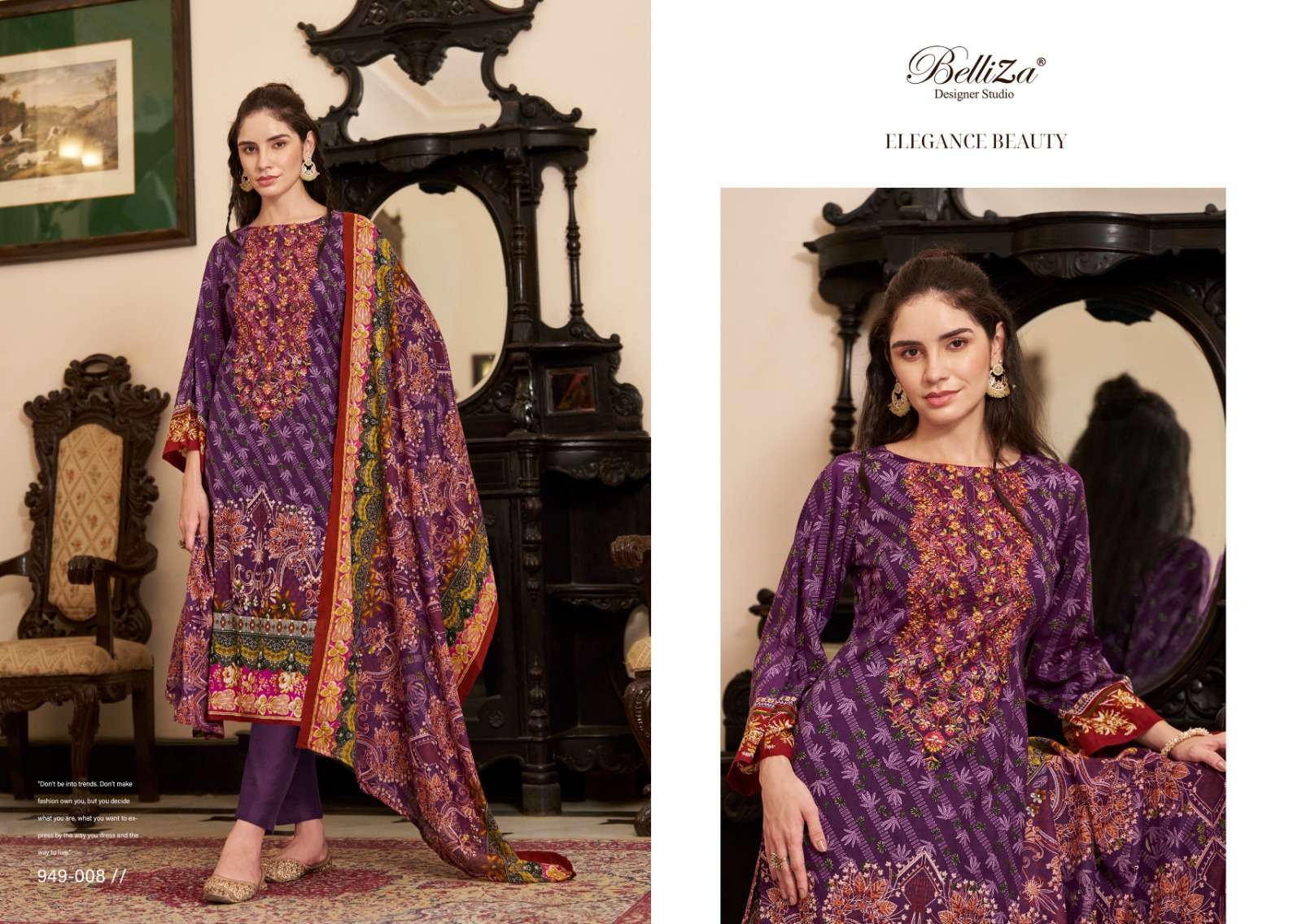 BELLIZA DESIGNER STUDIO NAIRA VOL 67 COTTON DIGITAL PRINT SUIT
