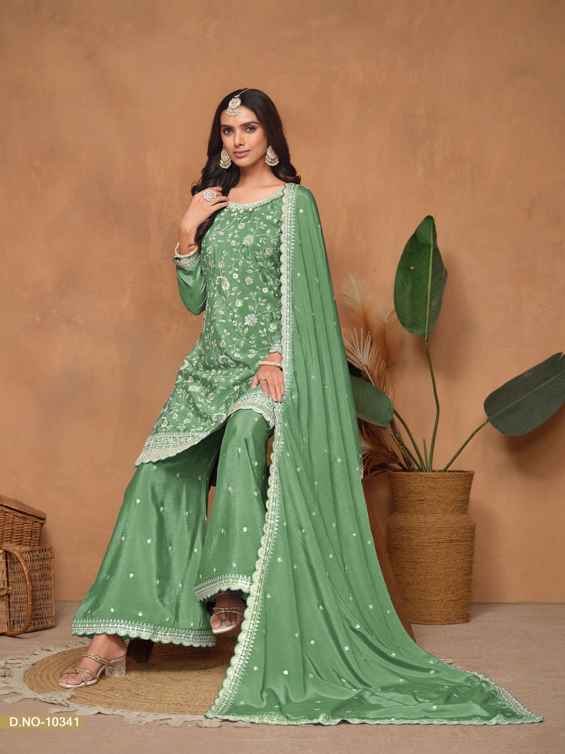 DANI CREATION ANJUBAA VOL 34 HEAVY DESIGNER PARTY WEAR SUIT
