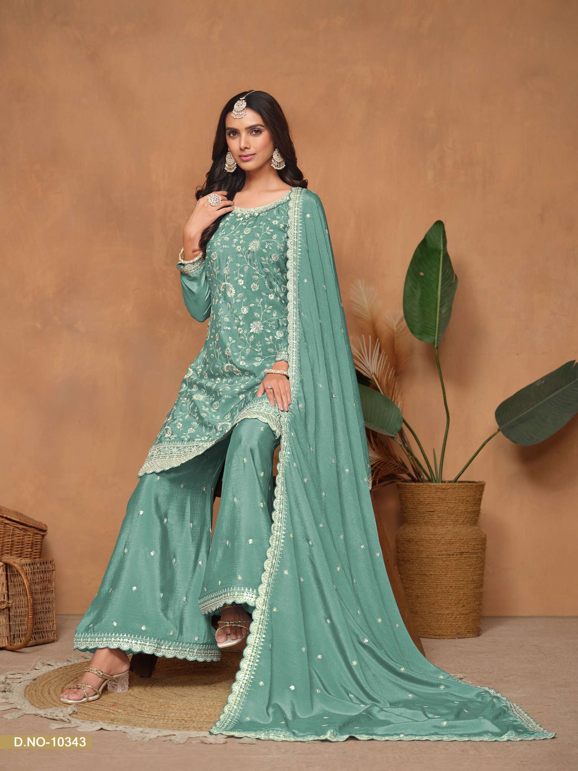 DANI CREATION ANJUBAA VOL 34 HEAVY DESIGNER PARTY WEAR SUIT