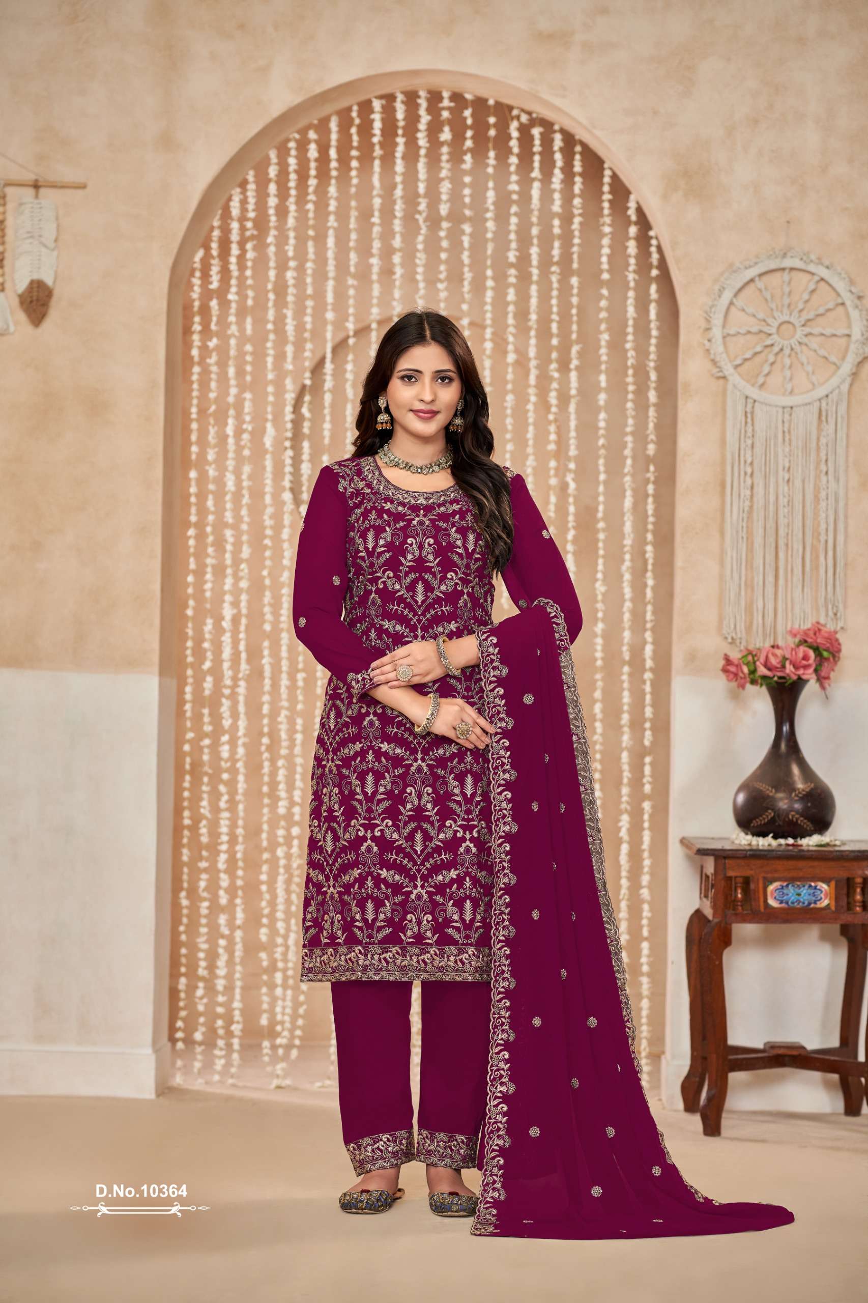 DANI CREATION ANJUBAA VOL 36 GEORGETTE DESIGNER PARTY WEAR SUIT