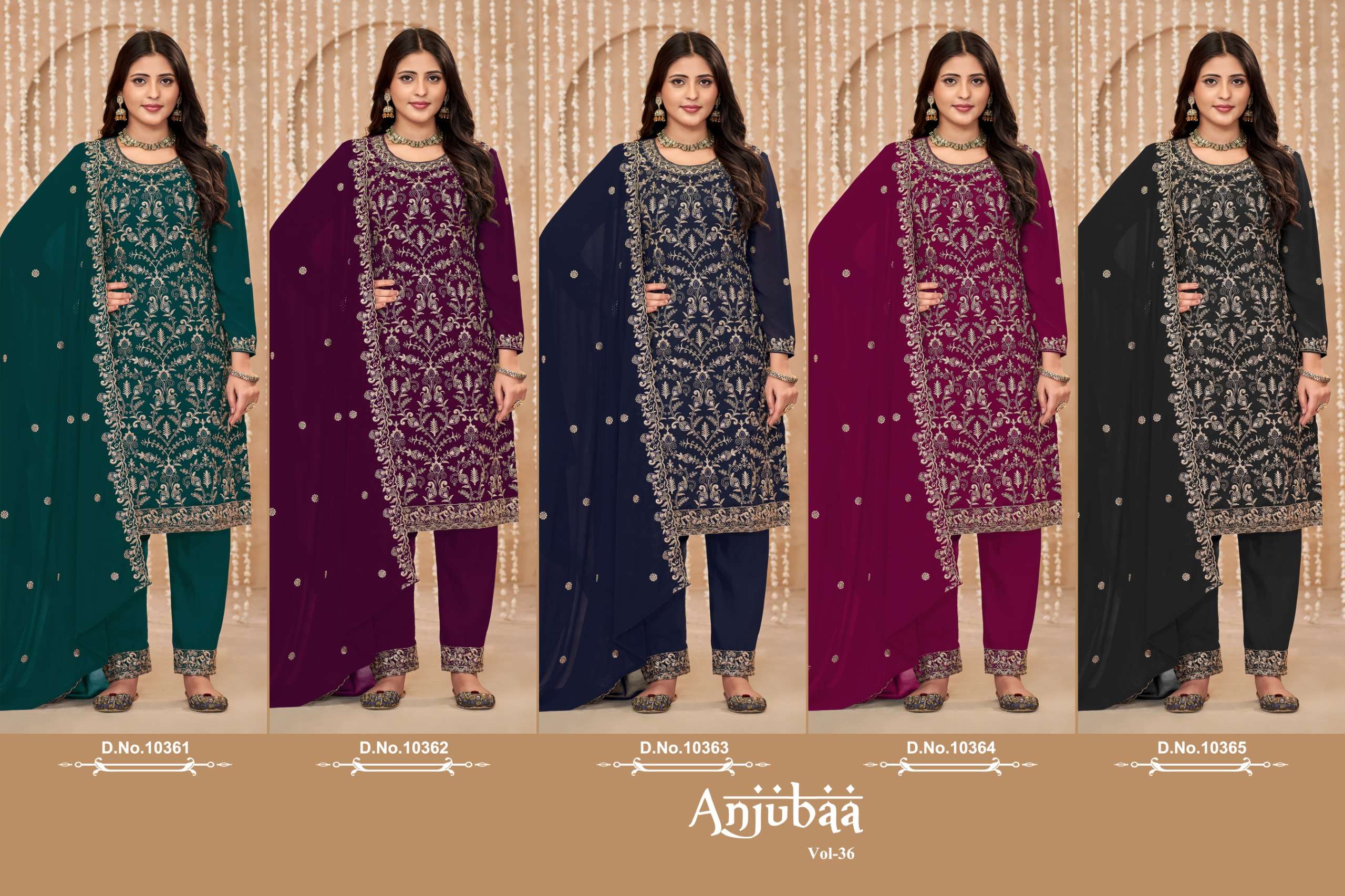 DANI CREATION ANJUBAA VOL 36 GEORGETTE DESIGNER PARTY WEAR SUIT