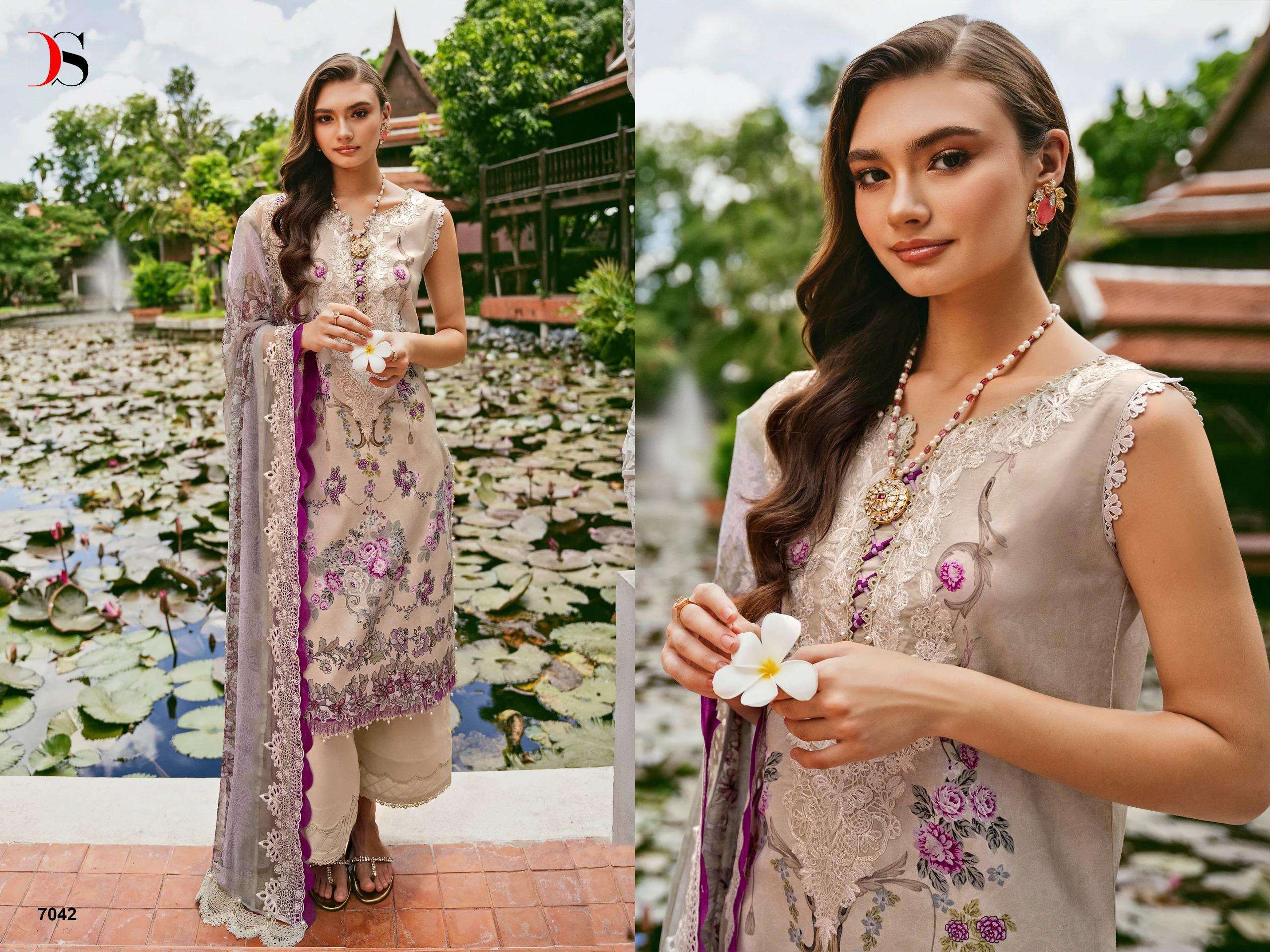 DEEPSY SUITS JADE NEEDLE WONDER VOL 24 COTTON SALWAR KAMEEZ 