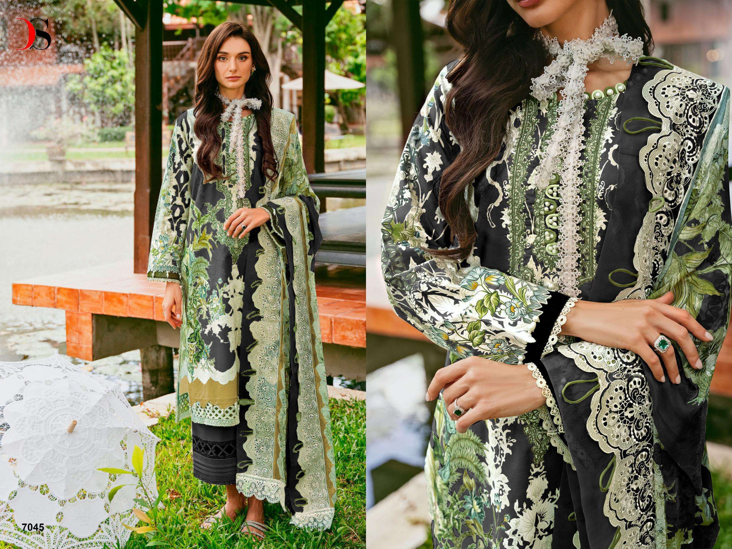 DEEPSY SUITS JADE NEEDLE WONDER VOL 24 COTTON SALWAR KAMEEZ 