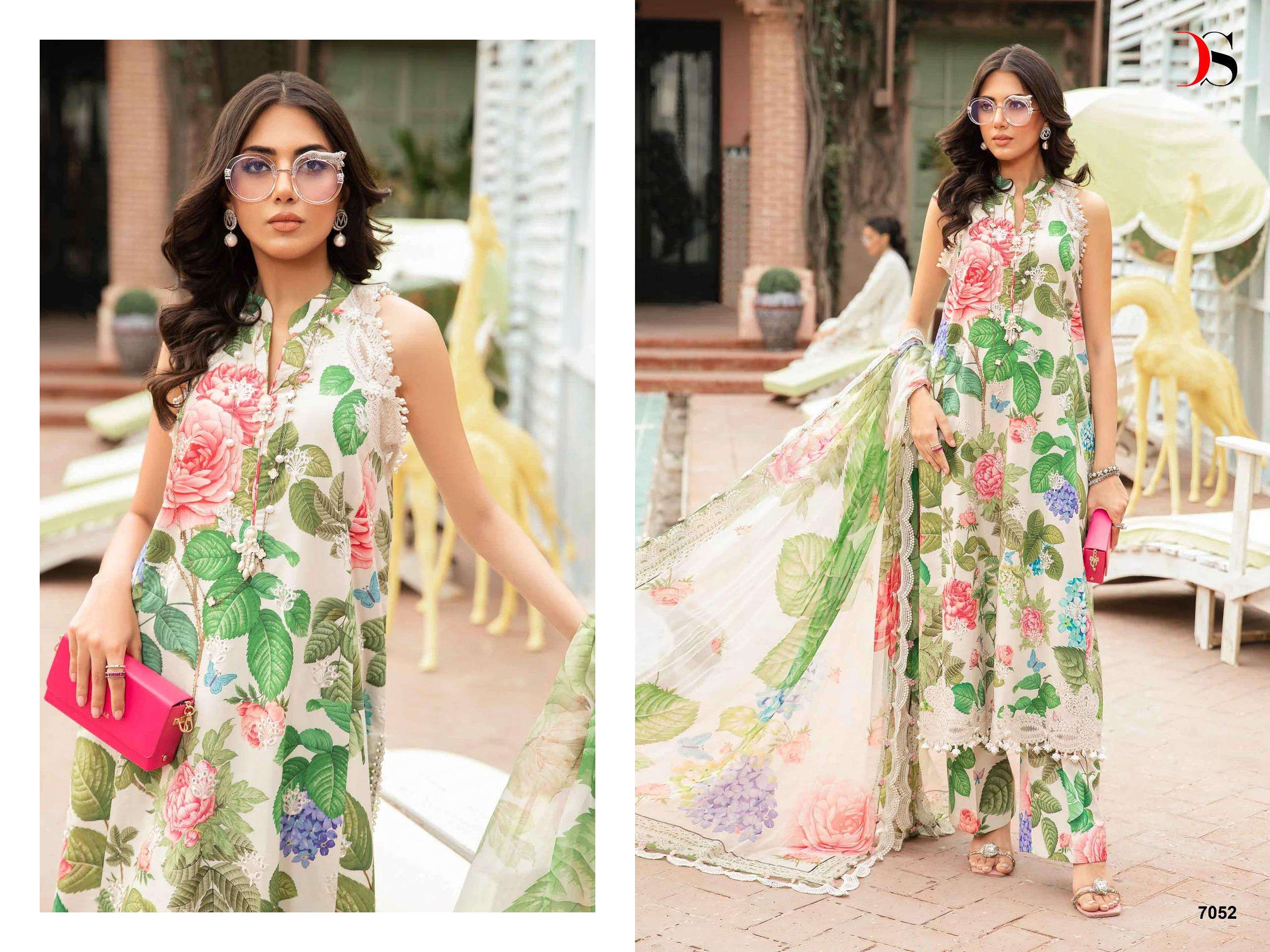 DEEPSY SUITS MARIA B M PRINTS 24 VOL 3 COTTON SALWAR KAMEEZ 