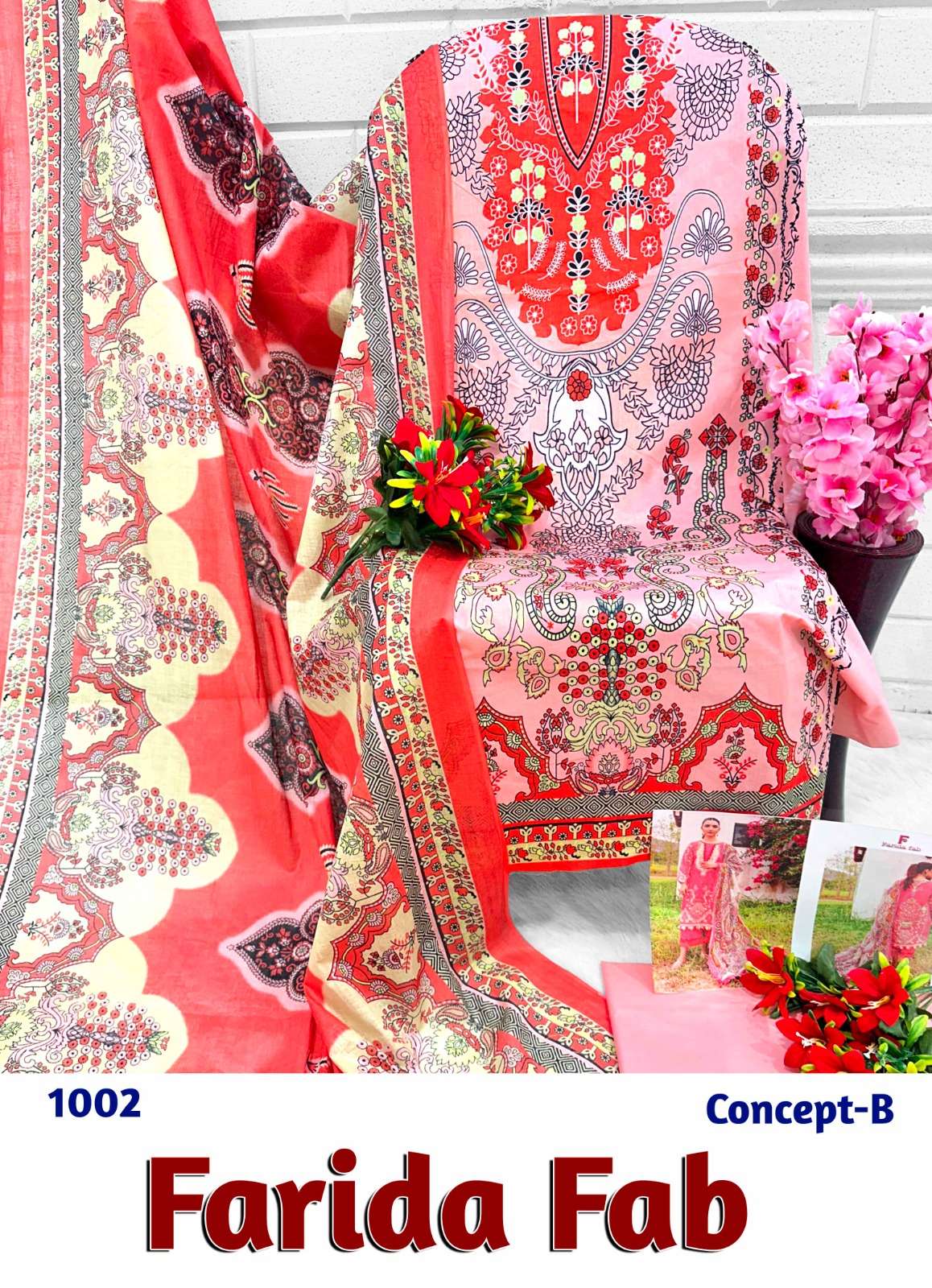 FARIDA FAB CONCEPT B COTTON DIGITAL PRINTS SALWAR SUIT