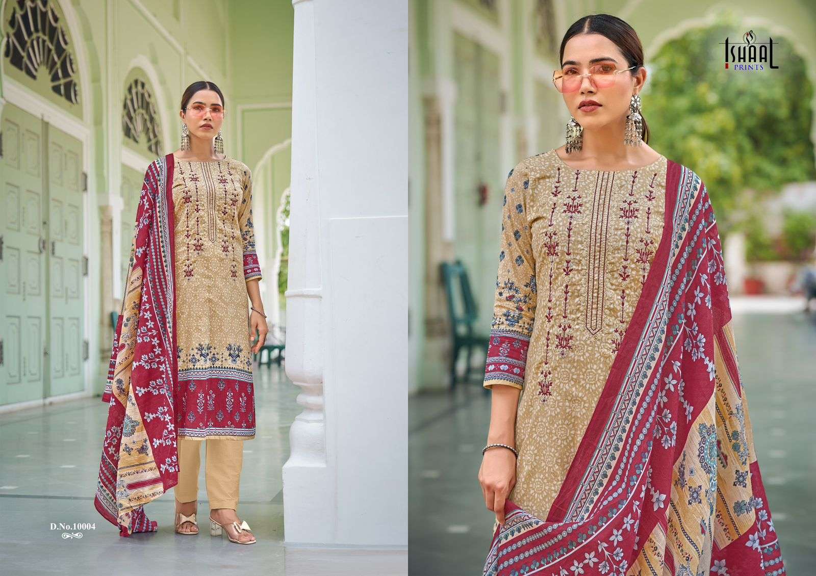 ISHAAL PRINTS EMBROIDERED VOL 10 LAWN COTTON SALWAR SUIT