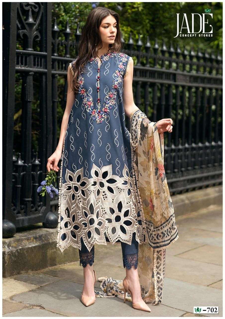JADE CRIMSON EXCLUSIVE HEAVY LAWN COLLECTION VOL 7 DIGITAL PRINT SUIT 