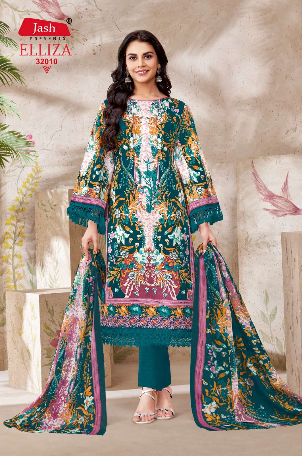 JASH ELLIZA VOL 32 COTTON DIGITAL PRINT SALWAR  SUIT